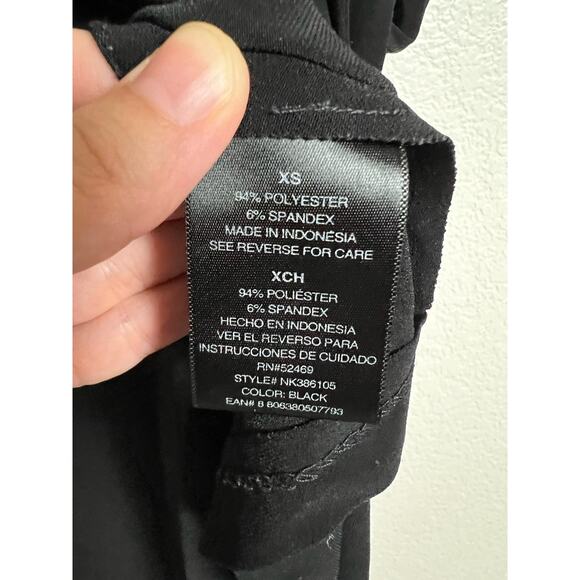 Norma Kamali Little Black Long Sleeve Wrap Mini Dress Size XS - Picture 3 of 7